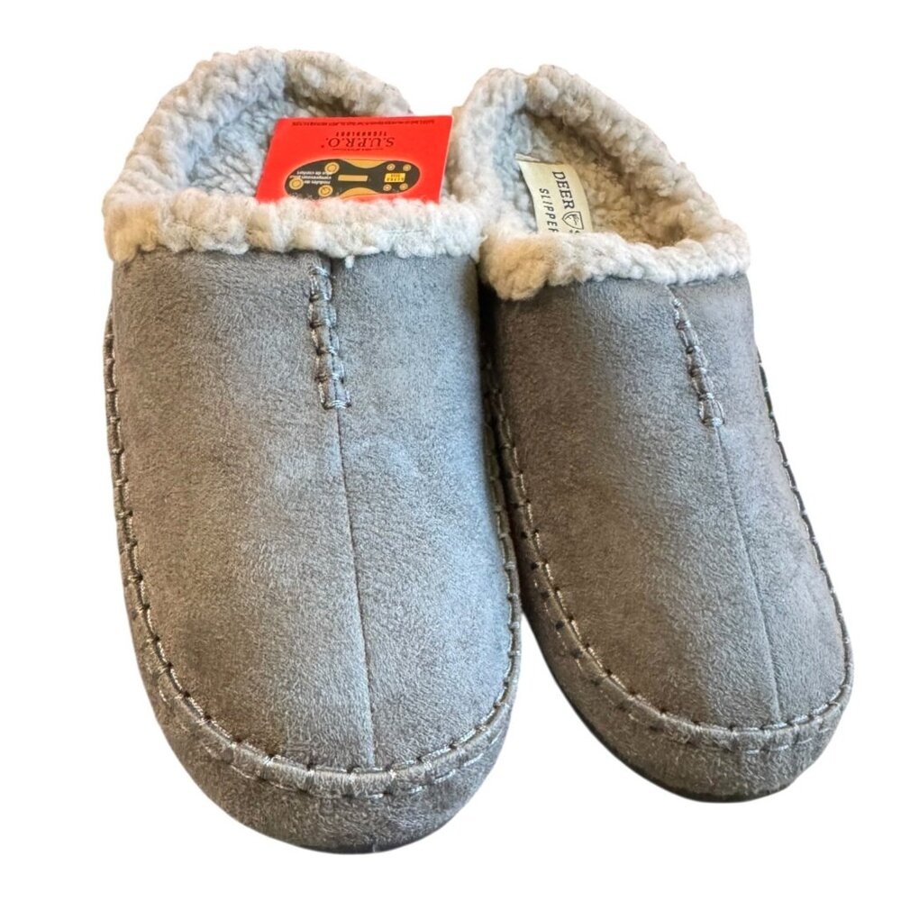 Deer Stags Men's Nordic Mule Slippers Size 7 NWB‎